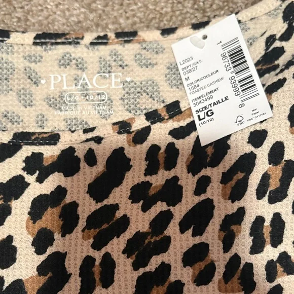 NWT Leopard Print Children’s Place Kids Dress - Picture 2 of 2